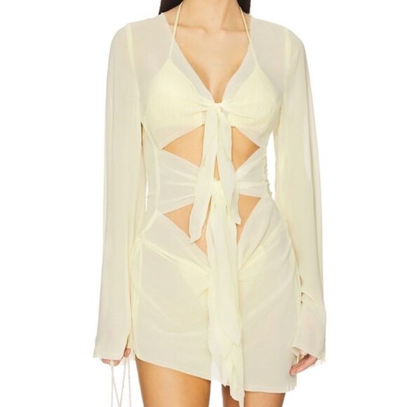 Bananhot yellow Swim Cover-Up - Picture 1 of 7